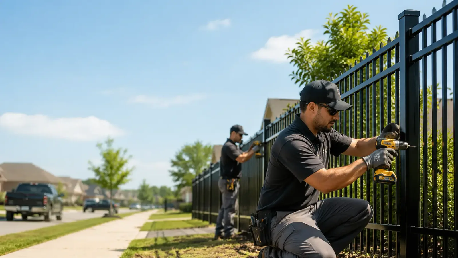 Metal Fence Installation in Brighton, IL